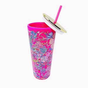 Lilly Pulitzer sangria pink tumbler